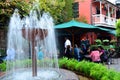 Outdoor dining at a courtyard in New Orleans