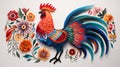 Paint a vivid picture of the indian rooster