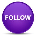 Follow special purple round button