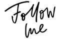 Follow me. Handwritten text. Modern calligraphy. Inspirational q