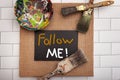 Follow Me! sign social media growth