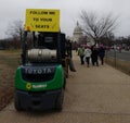 Follow Me To Your Seats, Portable Toilets, Porta-Potties, US Capitol Building, Washington, DC, USA Royalty Free Stock Photo