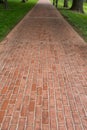 Follow the Red Brick Pathway