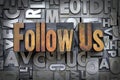 Follow Us Royalty Free Stock Photo