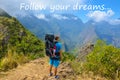 Follow your dreams concept Royalty Free Stock Photo