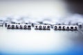 Follow your dreams text made from plastic letter beads Royalty Free Stock Photo