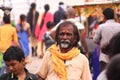 Follower of Lord Hanuman on the streets of Bhadrachalam, India, Telangana State