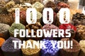 1000 followers