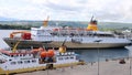 Passenger ship sailing from Manokwari port