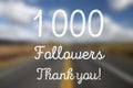 1000 follows
