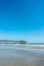 Folly beach charleston south carolina on atlantic ocean Royalty Free Stock Photo