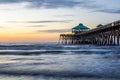 Folly Beach on Folly Beach Island Charleston, South Carolina During Sunrise Royalty Free Stock Photo