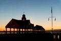 Folly Beach Pier in Charleston, South Carolina, USA Royalty Free Stock Photo