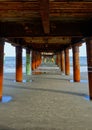 Folly Beach Pier near Charleston South Carolina Royalty Free Stock Photo