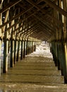 Folly Beach Pier, underside