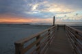 Folly Beach South Carolina Sunrise Royalty Free Stock Photo