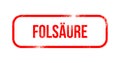 FolsÃÂ¤ure - red grunge rubber, stamp