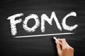 FOMC Federal Open Market Committee acronym - committee within the Federal Reserve System, conducts monetary policy for the U.S. Royalty Free Stock Photo