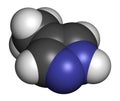 Fomepizole molecule. Antidote used to treat methanol and ethylene glycol poisoning. 3D rendering. Atoms are represented as spheres