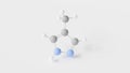 fomepizole molecule 3d, molecular structure, ball and stick model, structural chemical formula antidotes