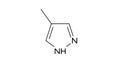 fomepizole molecule, structural chemical formula, ball-and-stick model, isolated image antidotes