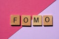 FOMO, Fear of Missing Out Royalty Free Stock Photo