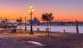 Fondamenta Zattere at sunrise in Venice, Italy Royalty Free Stock Photo