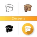 Fondant au Chocolat icon Royalty Free Stock Photo