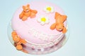 Fondant cake for kids birthdays Royalty Free Stock Photo