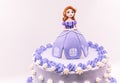 Fondant girl doll princess cake