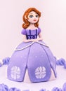 Fondant girl doll princess cake