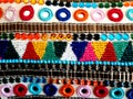 Tejido de colores artesanal / Handmade colored fabric Royalty Free Stock Photo