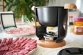 Fondue chinoise oven Royalty Free Stock Photo