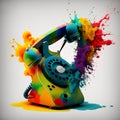 Fone de ouvido colorido Royalty Free Stock Photo