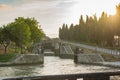 Fonserannes Locks, are a flight of staircase locks on the Canal du Midi near BÃÂ©ziers, Languedoc Roussillon, France