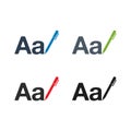 Font Creation Icon Set.