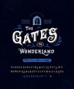 Font The Gates To Wonderland Royalty Free Stock Photo