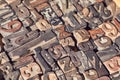 Font Printing Blocks Royalty Free Stock Photo