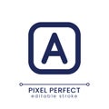 Font style pixel perfect linear ui icon Royalty Free Stock Photo