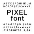 Pixel Computer Screen Font