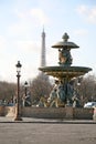 Fontain at the Concorde square, Paris, France