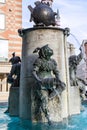 Fontain on Marienplatz, Munich, Germany, Bavaria