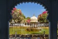 Fontain in Saheliyon ki Bari gardens or Courtyard of the Maidens in Udaipur. India