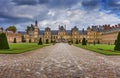 Fontainbleau chateau near Paris, France Royalty Free Stock Photo