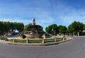 The Fontaine de la Rotonde - Panoramic View Royalty Free Stock Photo