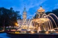 Fontaine de Tourny and the Quebec Parliament Building, Quebec C