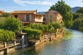 Fontaine de Vaucluse, Provence, France Royalty Free Stock Photo