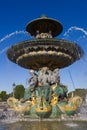 Fontaine des Fleuves, Concorde square, Paris Royalty Free Stock Photo