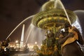 Fontaine des Mers at Place de la Concorde Royalty Free Stock Photo