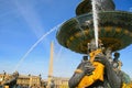 Fontaine des Mers at Place de la Concorde in Paris Royalty Free Stock Photo